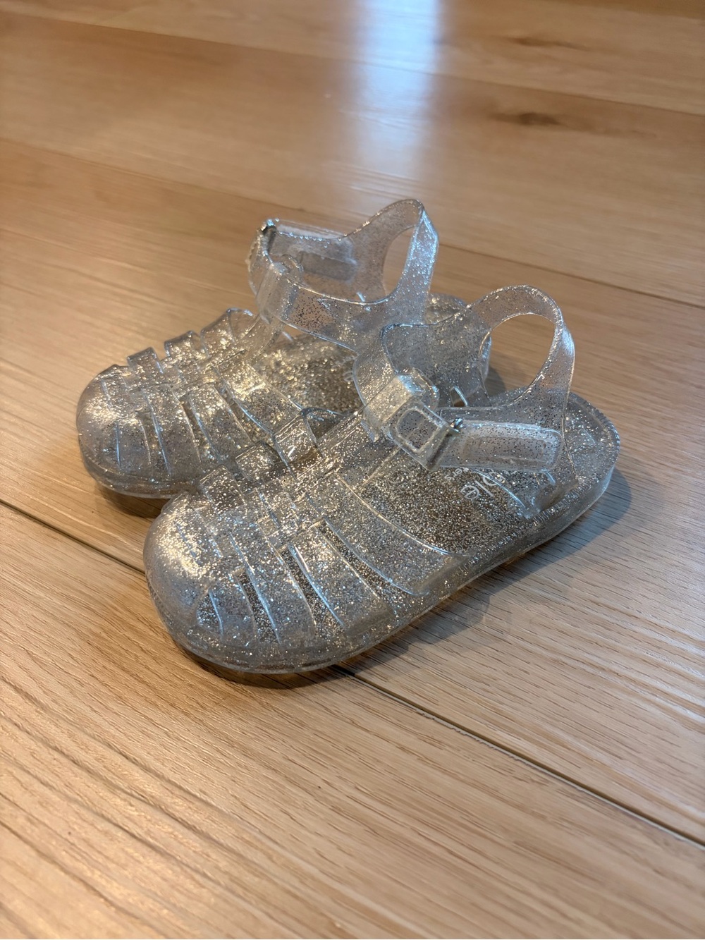 Carter's Glitter Clear Jelly Sandals